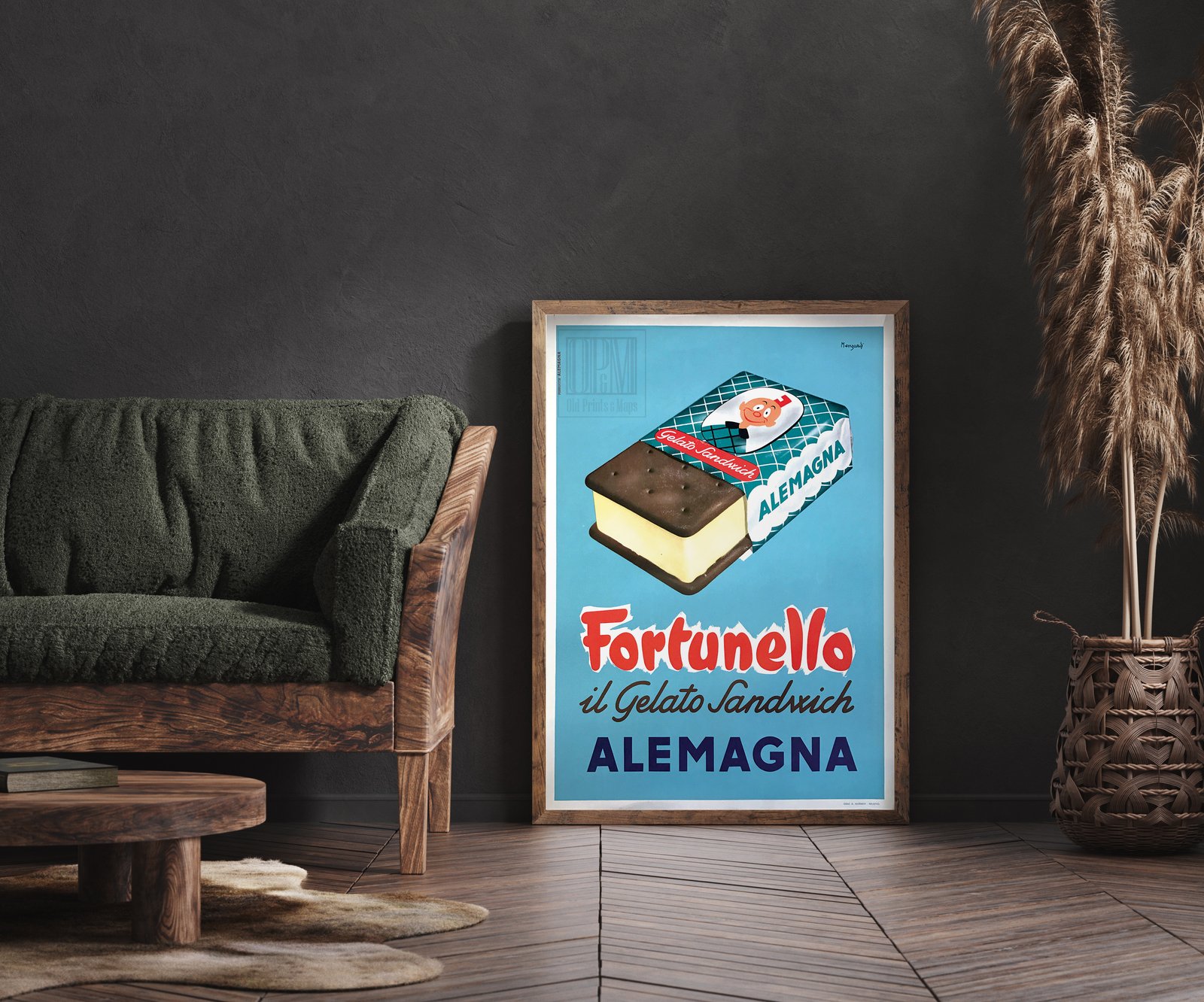 Fortunello | Mario Menzardi | 1954 | Vintage Ads | Wall Art Print